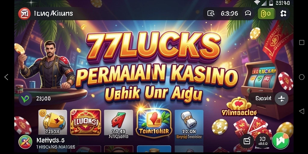 Tampilan menarik dari gameplay Kasino di 77LUCKS.