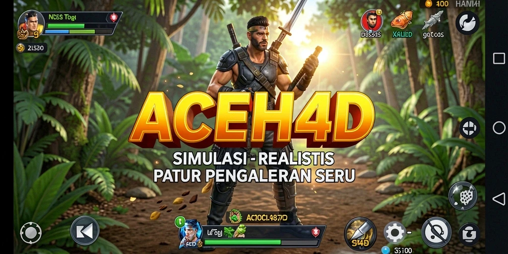 Tampilan utama gameplay <strong>ACEH4D</strong> yang menampilkan momen seru dalam simulasi.