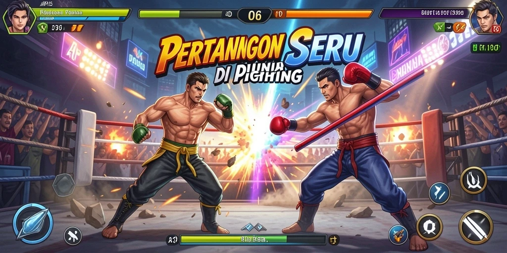 Tampilan gameplay seru dalam API36 dengan berbagai aksi pertarungan.