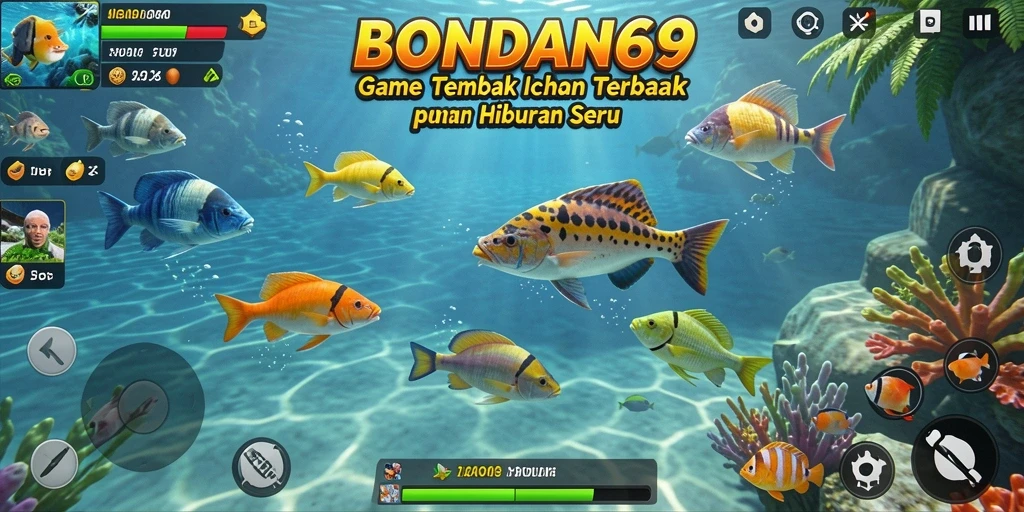 Tangkapan layar gameplay BONDAN69 yang menampilkan aksi seru menembak ikan.