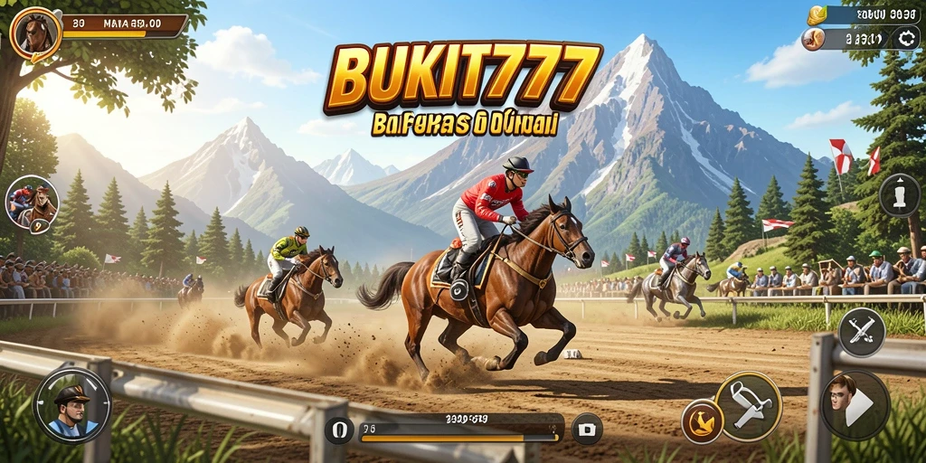 Tampilan gameplay seru di BUKIT777 dengan trek yang menantang.