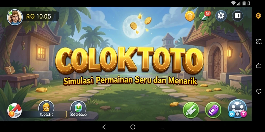 Tangkapan layar permainan COLOKTOTO yang menunjukkan aksi seru dalam simulasi.