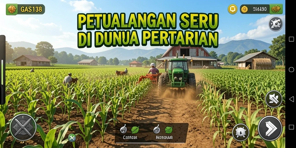 Tampilan menawan dari gameplay pertanian dalam GAS138.