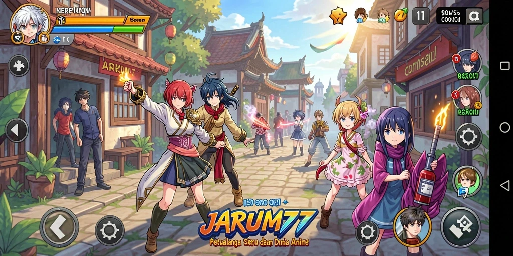 Gameplay seru dengan karakter anime ikonik.