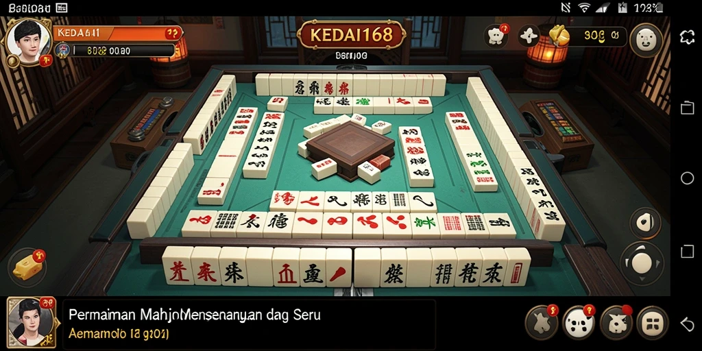 Tampilan menarik dari gameplay Mahjong di KEDAI168.