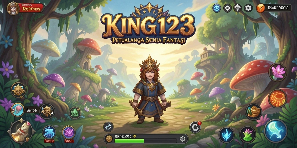 Tangkapan layar KING123 yang menunjukkan aksi seru dalam petualangan.