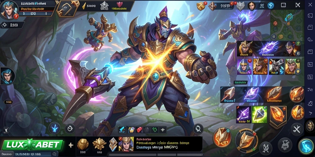 Tampilan gameplay yang menakjubkan dari LUXARABET dalam petualangan MMORPG.