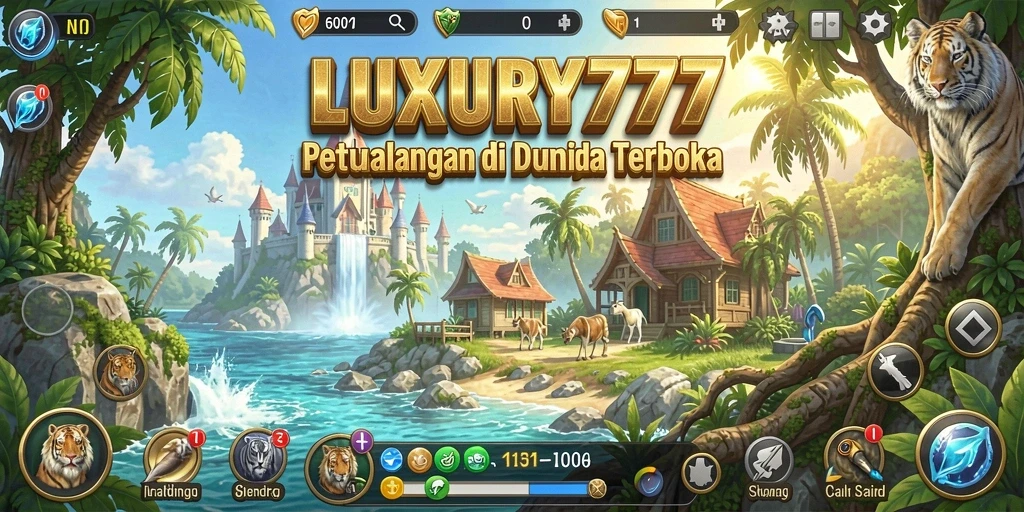 Tampilan gameplay menakjubkan dalam dunia terbuka LUXURY777.