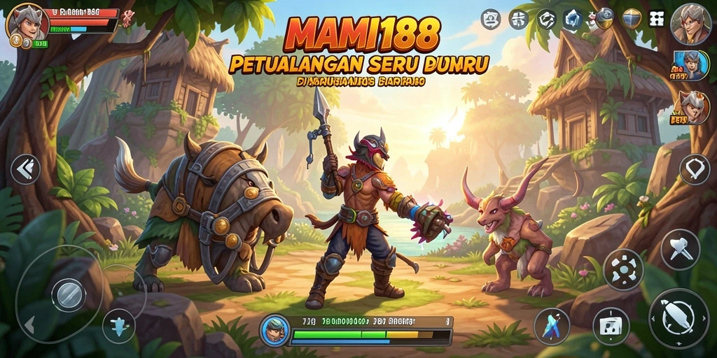 Gameplay MAMI188 dengan grafis menakjubkan saat menjelajahi dunia petualangan.