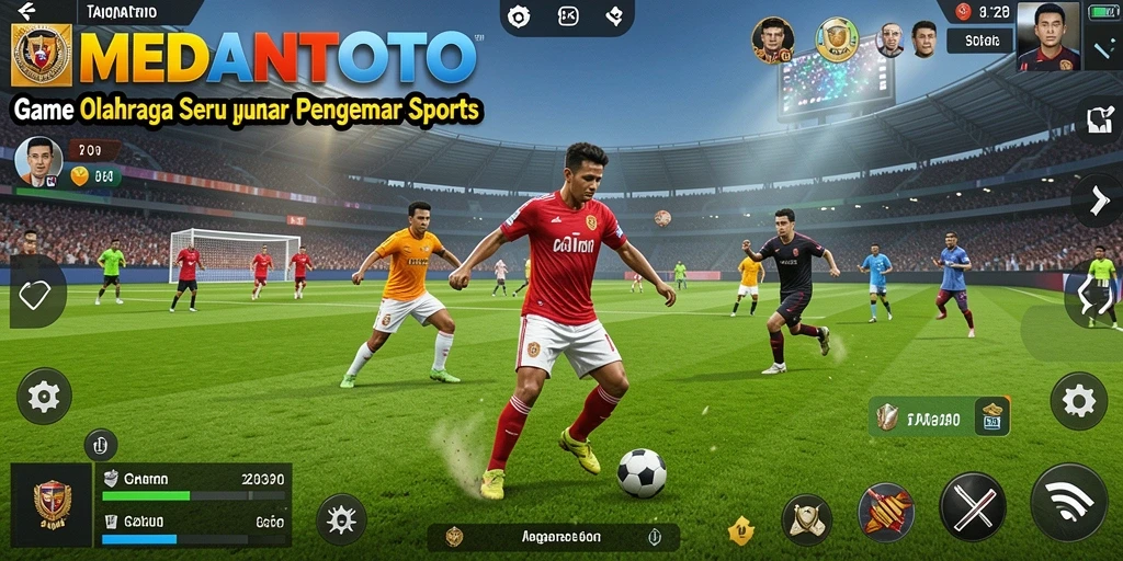 Tampilan gameplay MEDANTOTO yang menegangkan dalam olahraga.