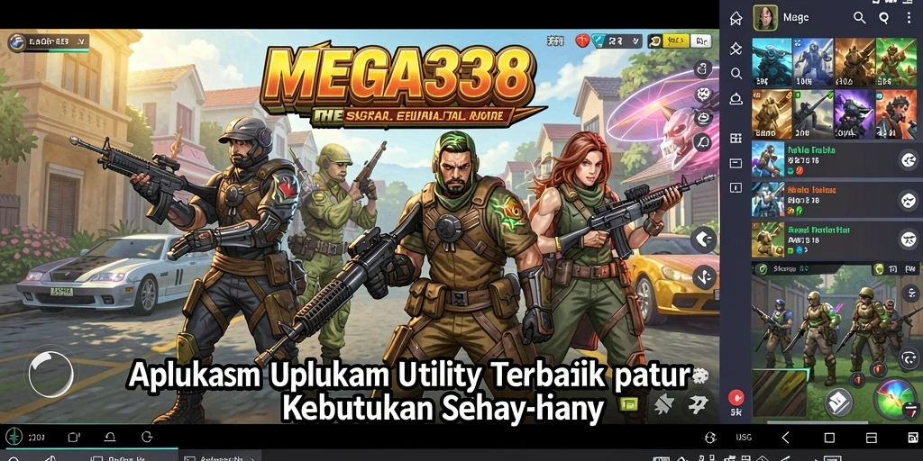 Tampilan antarmuka MEGA338 yang bersih dan user-friendly.