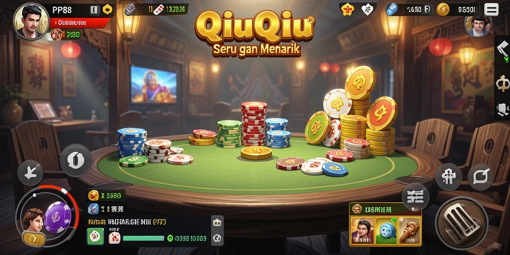 Tampilan gameplay QiuQiu di PP88 yang seru dan interaktif.