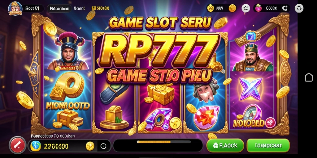 Screenshot utama RP777 menampilkan gameplay Slot yang seru dan dinamis.