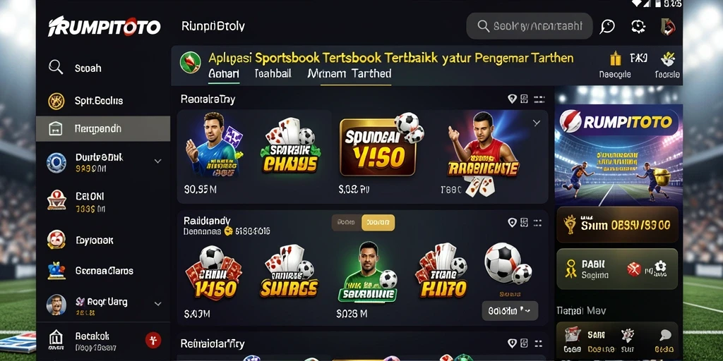 Tampilan screenshot utama RUMPITOTO saat taruhan olahraga berlangsung.
