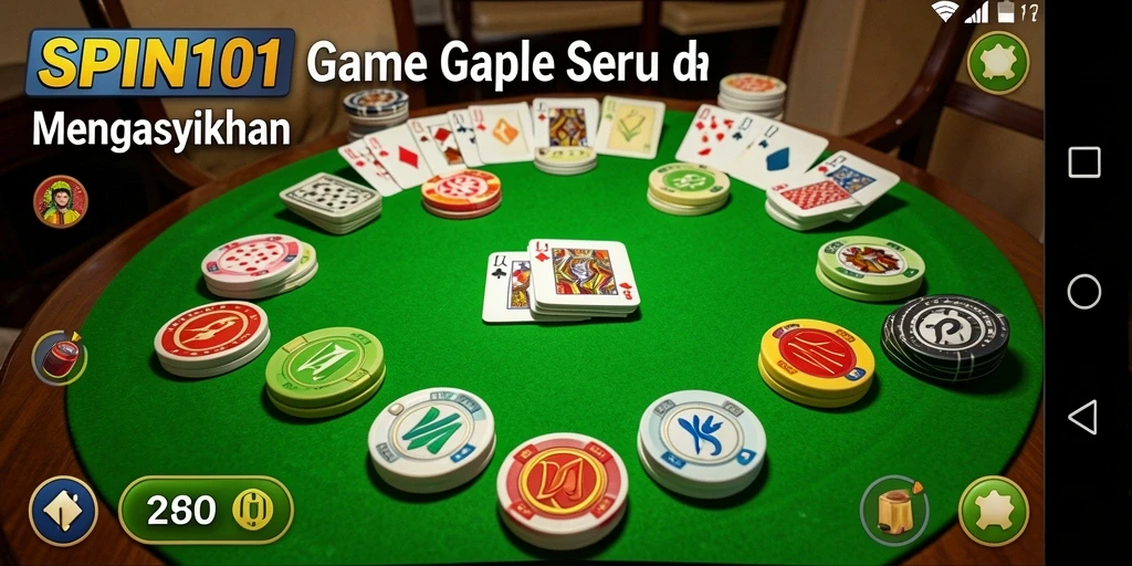 Tampilan gameplay SPIN101 yang menarik dan interaktif.