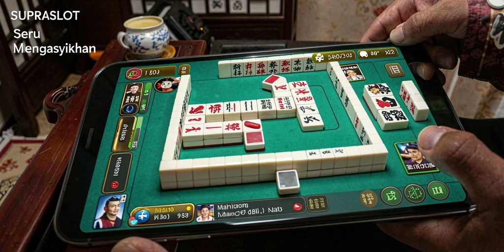 Tampilan gameplay menarik dalam SUPRASLOT Mahjong.