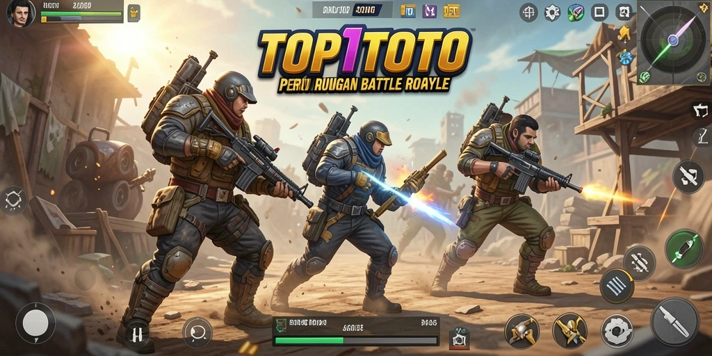 Gameplay seru dalam pertarungan Battle Royale yang mendebarkan.